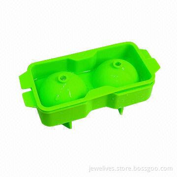 Freezer Safe, Silicone, Round Ice Cube Ball Tray